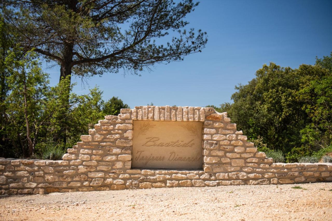 Bastide Toujours Dimanche, Maison De Vacances Avec Vue & Piscine Privee Gordes Dış mekan fotoğraf